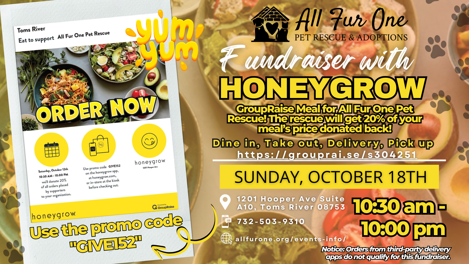honeygrow fundraiser event